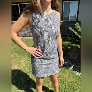 Banana Republic Plaid Stretch Dress (0 Petite)